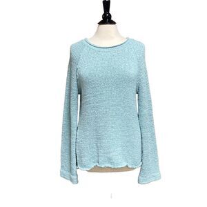 Elan Green Cutout Back Sweater Size Large